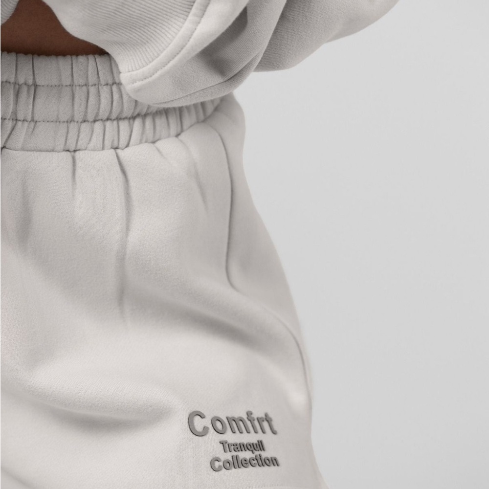 Comfrt Tranquil Collection Women's Cement Lounge Shorts - Picture 3 of 5